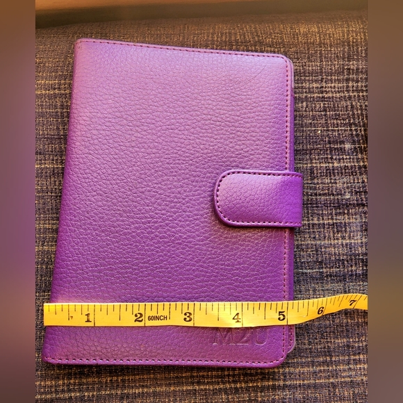 Purple 7x5 tablet cover holder for tablets, two slot organizer portfolio academi - Picture 3 of 6